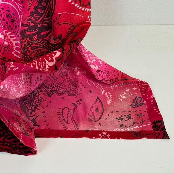 Oscar de la Renta Pink Label Zip Up Pink Satin Caftan S/M - Picture 7 of 10